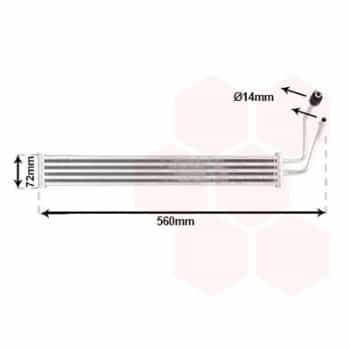 Oil cooler, steering 06013720 International Radiators