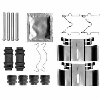 Accessory set, disc brake pad