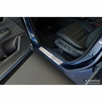 Stainless Steel Door Sill Moldings Fits Honda CR-V VI (RS_) 2023- 'Lines' - 4-Piece