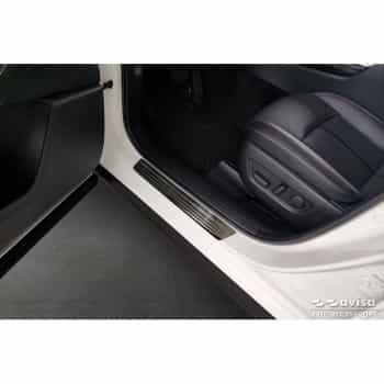 Black Stainless Steel Door Sill Moldings Suitable for Mazda CX-60 (KH_) 2022- - 'Lines' - 4-piece