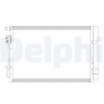 Condenser, air conditioning CF20414 Delphi