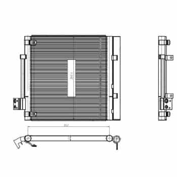 Condenser, air conditioning EASY FIT 350448 NRF