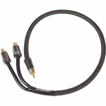 AUDIO SYSTEM HIGH-END 300 mm RCA cable Y-RCA cable (1x connector M and 2x connector F)