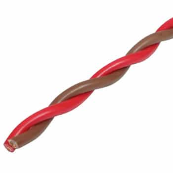 AUDIO SYSTEM "TWISTED" speaker cable 2x 0.75 mm² Brown/Red