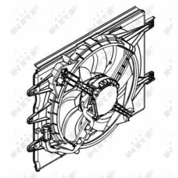 Cooling fan wheel 47595 NRF