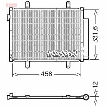 Condenser, air conditioning DCN47011 Denso