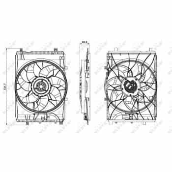 Fan, radiator 47850 NRF