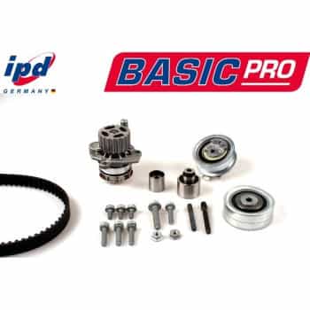 Water pump + timing belt set IPD BASIC-PRO K62074 Hepu