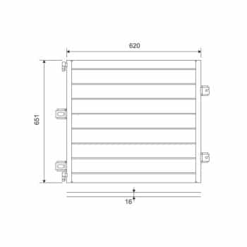 Condenser, air conditioner 815127 Valeo