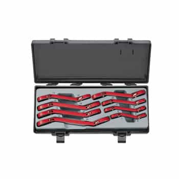 Force 15° angled Ring ratchet wrench set 8-piece