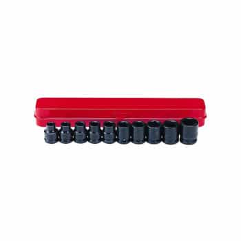 1/2" Impact socket set SAE (6 sided) 10 pieces