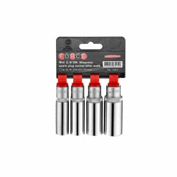 4pc 3/8" DR. Magnetic spark plug socket (thin wall)