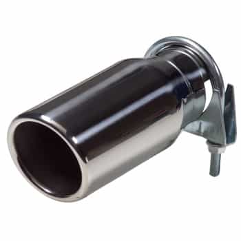 Uitlaatsierstuk RVS - round 76mm - length 178mm - 40-58mm connection