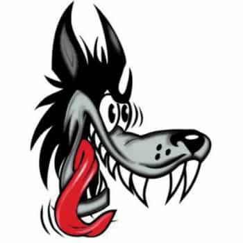 Sticker Wolf - 8x10cm