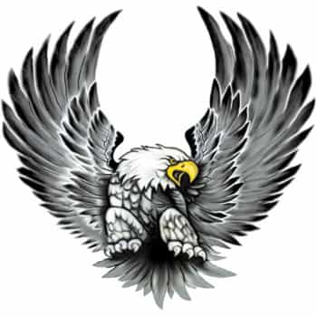 Stickerset Eagles - 2x 15x14,5cm