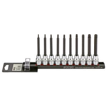 Bitdopset 3/8 ", TX-H long 10-pieces on rail