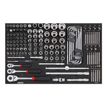 Sonic Socket Set 1/4", 3/8" & 1/2", 160 Piece
