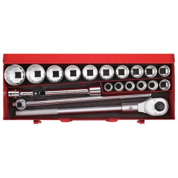 Socket set 3/4 ", 12-side 20-pcs.