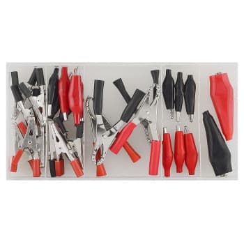 Assortment of crocodile clips 28 pieces