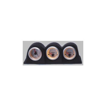 Meter holder Horizontal 3 holes black