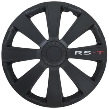 4-Piece Hubcaps RS-T 13-inch black