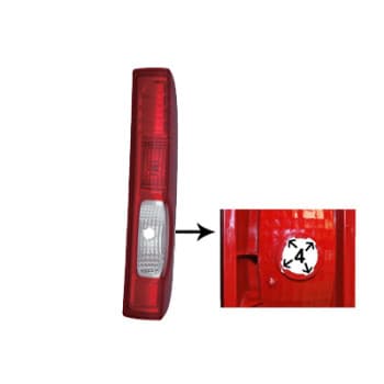 Combination Tail Light 4395932 Van Wezel