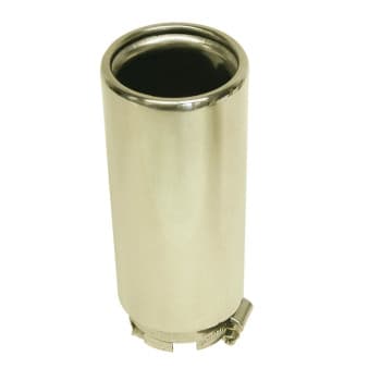 Uitlaatsierstuk stainless steel 30-54mm.