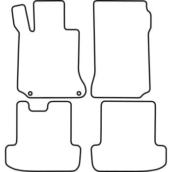 Car Mats Mercedes E-Class W207 Coupe 2009-