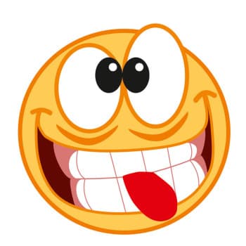 AutoTattoo Sticker Funny Yellow Face - 8.5x8.5cm