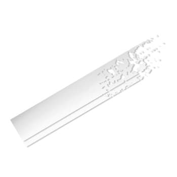 Foliatec Cardesign Sticker - Stripes - white matt - Length 150cm x Width 22cm