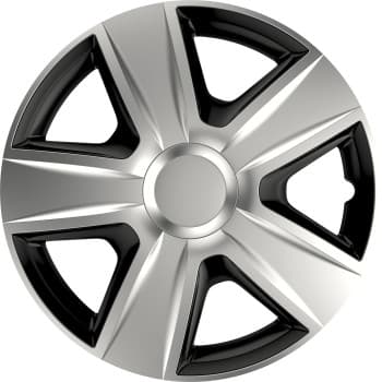 4-Piece Hubcaps Esprit Silver & Black 16 inch