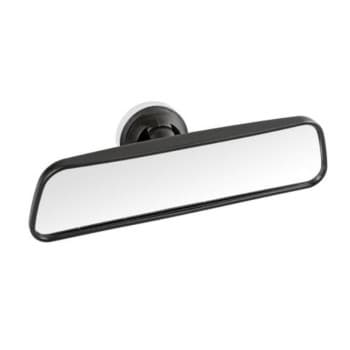 Flat interior mirror with suction cup