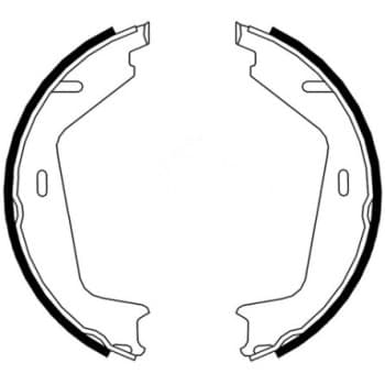 Brake Shoe Kit, parking brake 9071 ABS