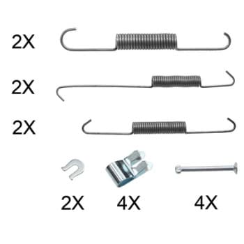 Accessory Kit, brake shoes