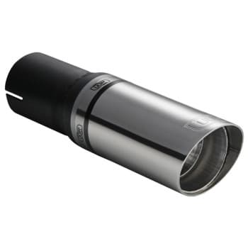 Ulter Sport Exhaust Tip - Round 60mm Angled - Length 140mm - Assembly ->50mm - Stainless Steel
