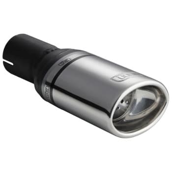 Ulter Sport Uitlaatsierstuk - Oval 95x65mm - Length 200mm - Mounting -> 50mm - stainless steel