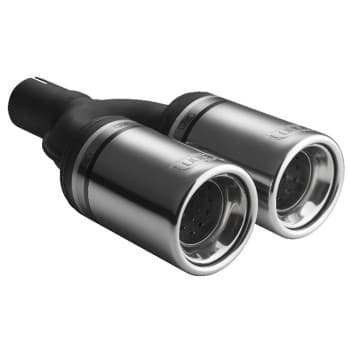 Ulter Sport Tail Pipe - Dual Round Ø80mm - Length 200mm - Montage -> 50mm - stainless steel