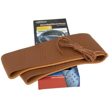 Universal steering wheel cover Classic - Brown (lacing)