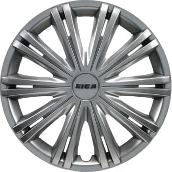 4-Piece Hubcaps Giga 16-inch silver