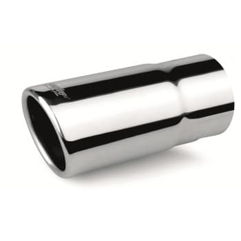 Simoni Racing Uitlaatsierstuk Round / Skewed RVS - Diameter 63mm - Length 140mm - Mounting 58mm