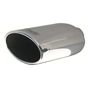 Simoni Racing Exhaust Tip Oval/Slanted Stainless Steel - Diameter 150x100mm - Length 250mm - Mounting 54mm