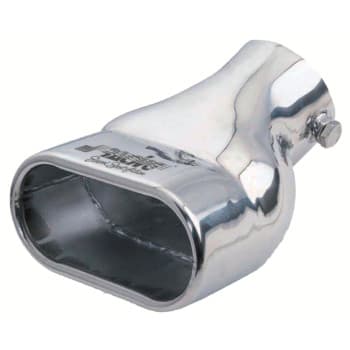 Simoni Racing Exhaust Tip Rectangular Stainless Steel - Diameter 117x68mm - Length 190mm - Mounting 63mm