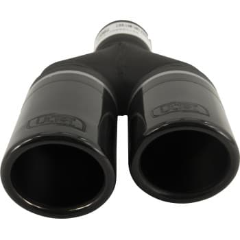 Ulter Sport Exhaust Tip (right) - Dual 70mm - Length 200/180mm - Mounting 50mm - Stainless Steel Black