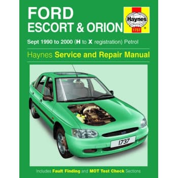 Haynes Workshop manual Ford Escort & Orion petrol (1990-2000)