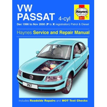 Haynes Workshop Manual VW Passat 4-cyl Petrol & Diesel (Dec 1996 - Nov 2000)