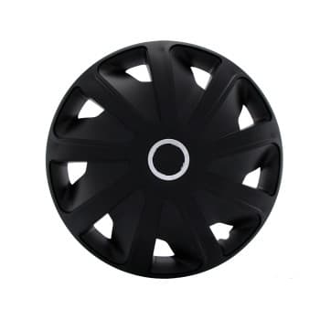 4-Piece Hubcaps Craft RC Black 15-inch