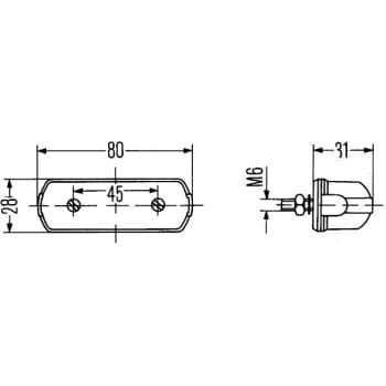 Number Plate Light 2KA 001 389-101 Hella