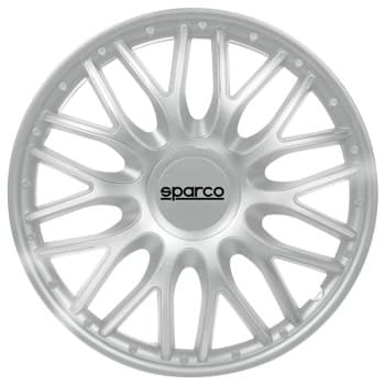 4-Piece Sparco Hubcaps Roma 13-inch silver