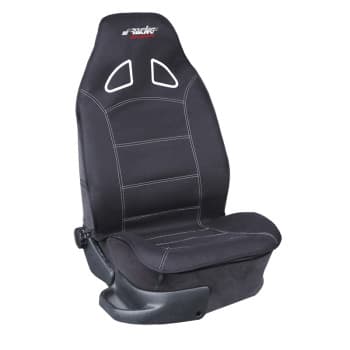 Simoni Racing Seat cover 'Piloot' (front seat) - Black in sports seat optic - 1-piece
