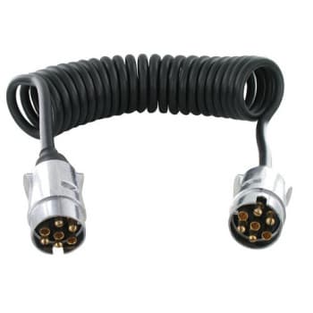 Spiral cable 12 Volt 2 x 7 pole